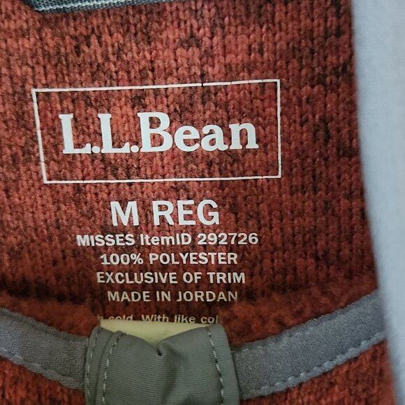 L.L. Bean Sweater Fleece Pullover Size M - Picture 7 of 7